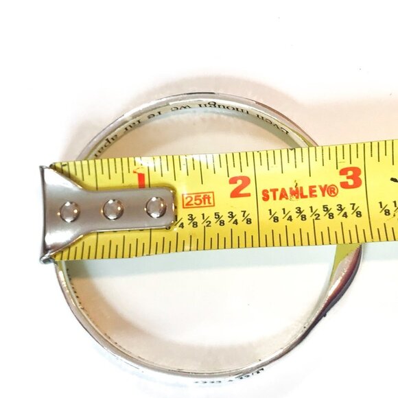 Silver Plated Message Bangle - Even though we're far apart I LOVE you dearly.... - Picture 5 of 5